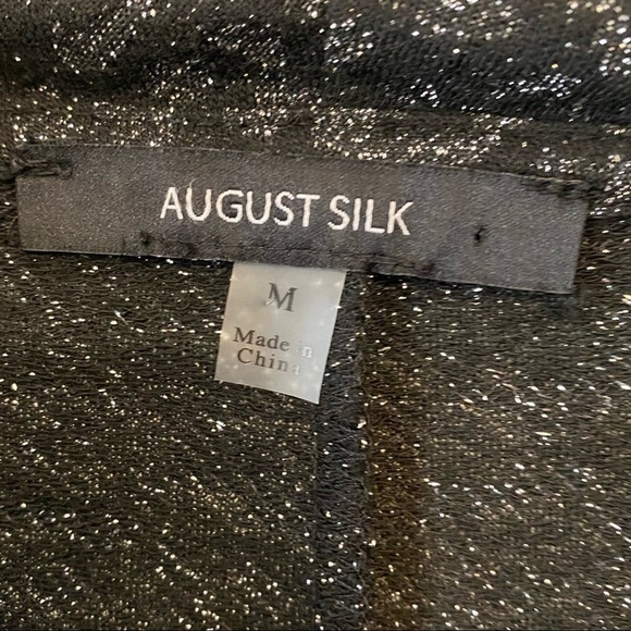 August Silk Leopard Blouse Cowl Neck Sz Med - Picture 3 of 7